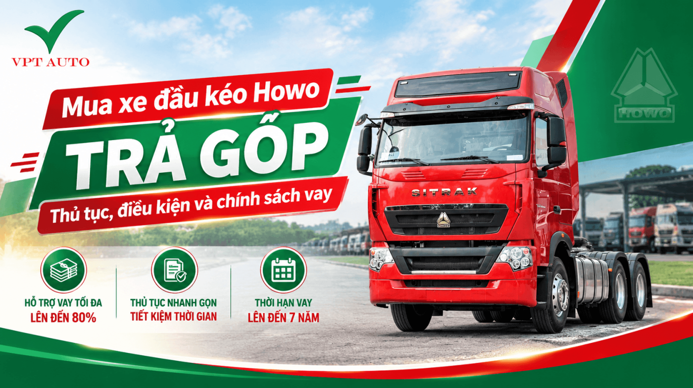 Mua xe đầu kéo Howo trả góp